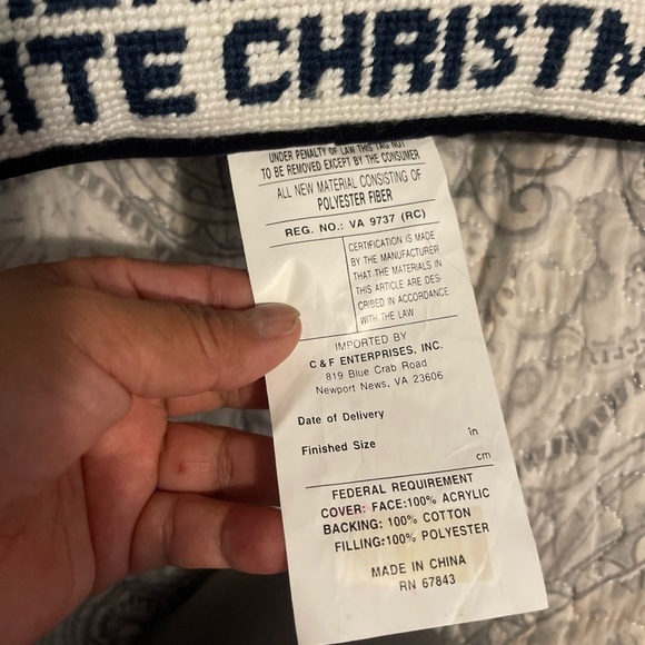 Beautiful Christmas Throw Pillow Needlepoint Frosty Snowman - Picture 7 of 10